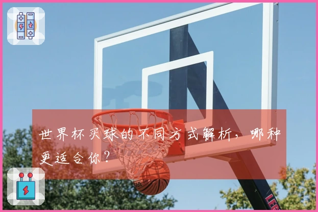世界杯买球的不同方式解析，哪种更适合你？